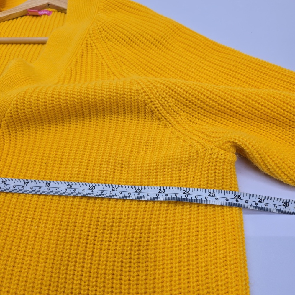 Woman Within Mustard Yellow Shaker Stitch Button Front Cardigan Sweater 2X 26/28 - Picture 5 of 6